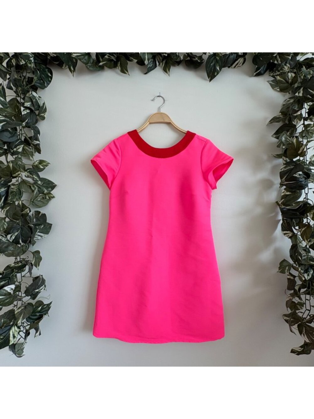 STS Sail To Sable Allie Bow Back Short Sleeve Mini Dress Pink Women’s Size S